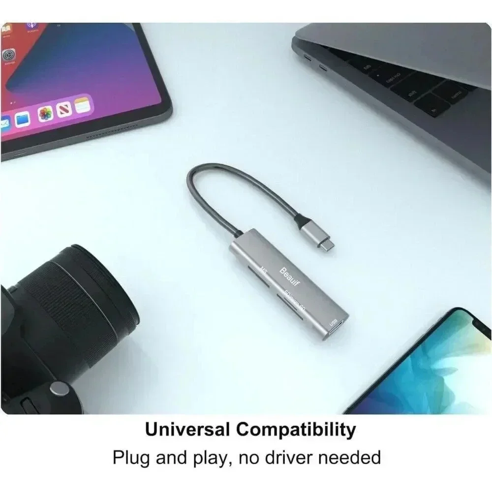 Memory Card Reader SD/TF Card Reader USB-C to‎ MS Type-C Card Reader
